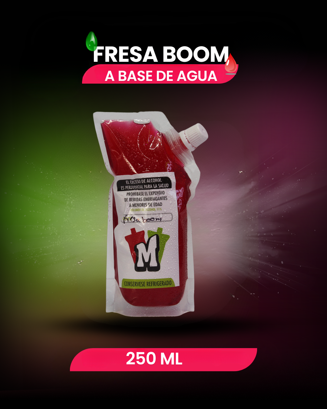 Sachet 250 ML a base de agua