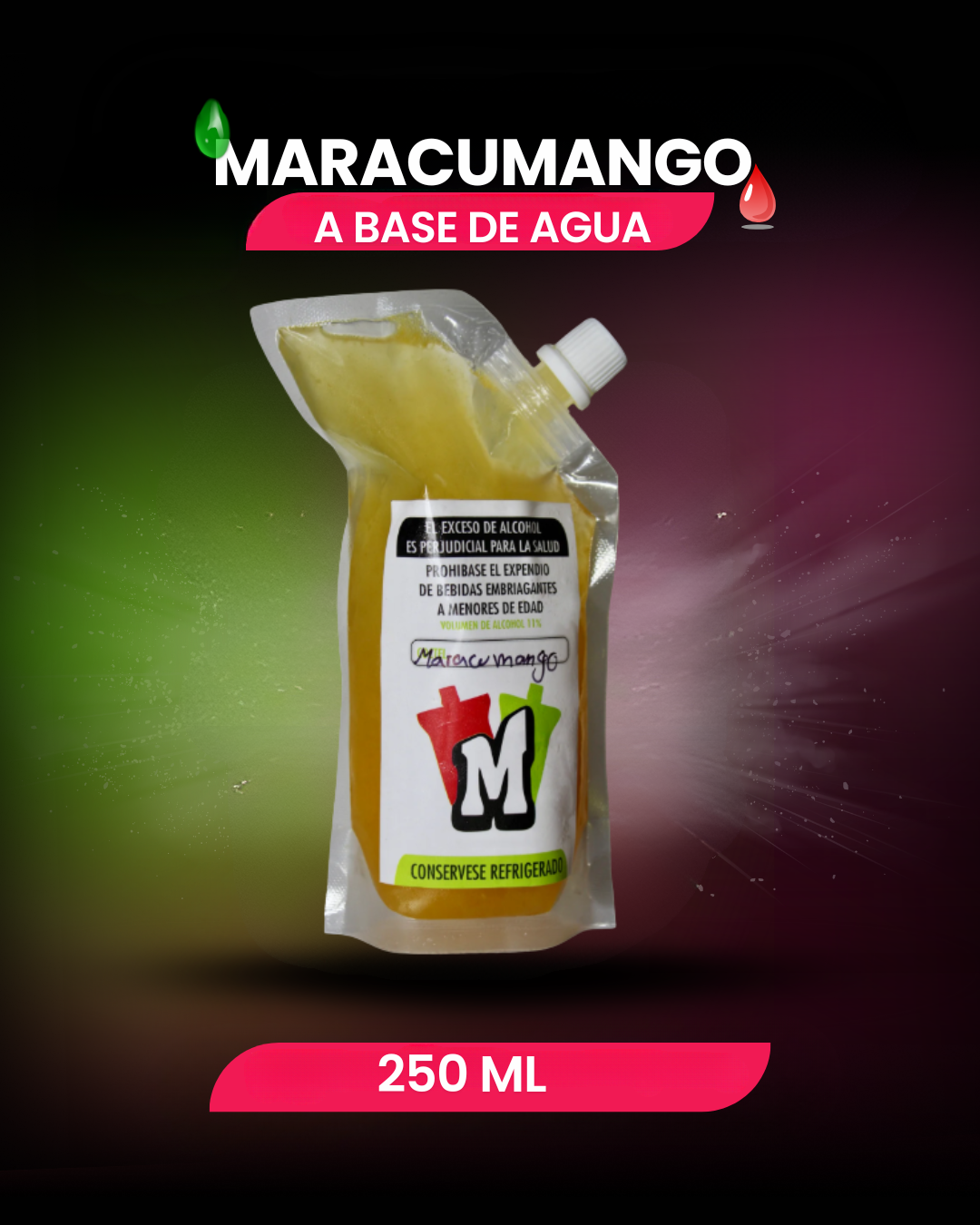 Sachet 250 ML a base de agua