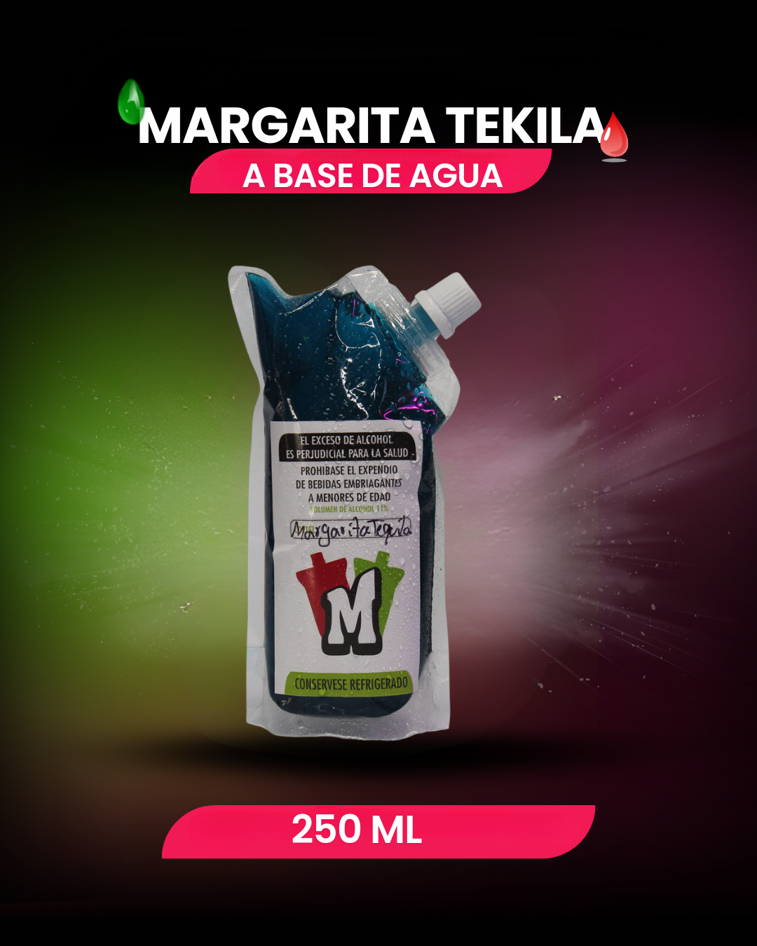 Sachet 250 ML a base de agua