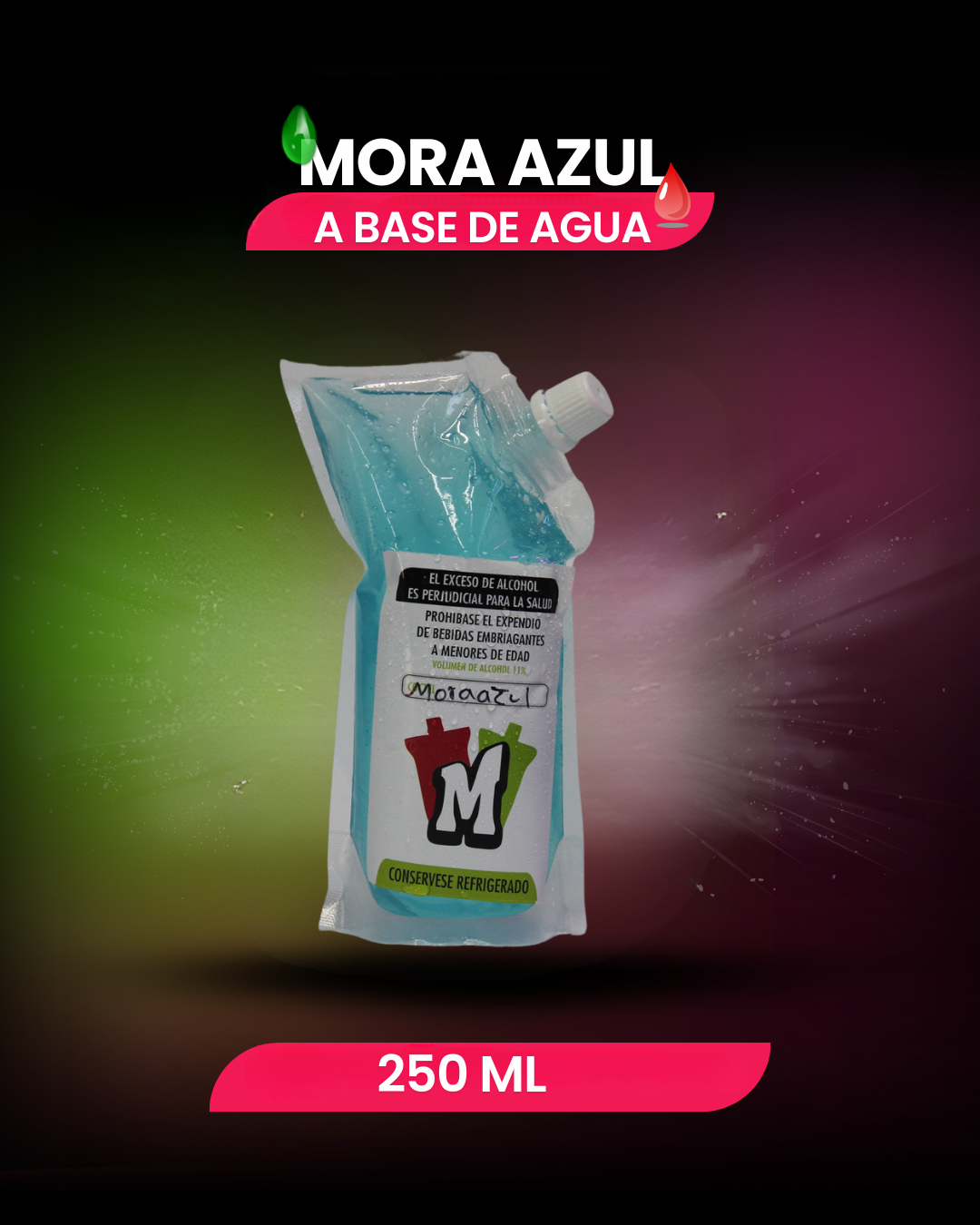 Sachet 250 ML a base de agua
