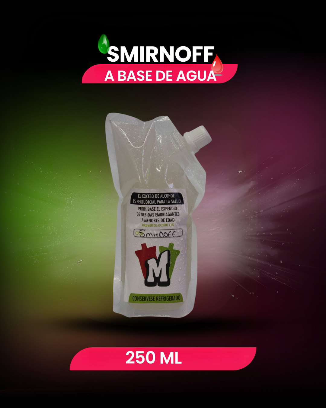 Sachet 250 ML a base de agua