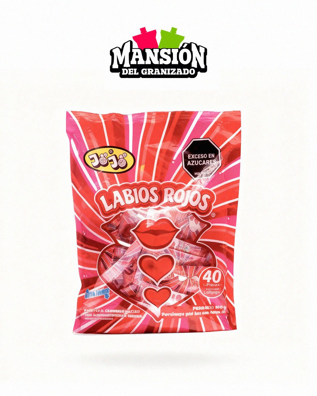 Labios rojos 40 unidades