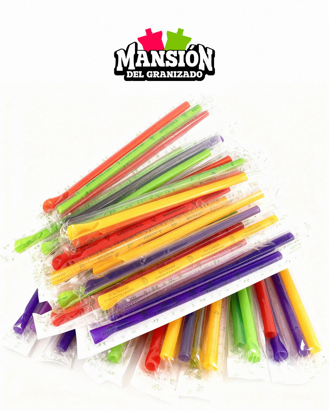 200 unidades de Pitillos para granizado